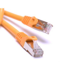 Cable de red de alta velocidad amarillo cat5e cable de conexión